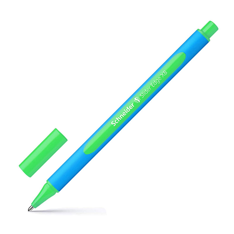 Schneider Slider Edge Triangular-Barrel Viscoglide Ballpoint Pen, Green XB