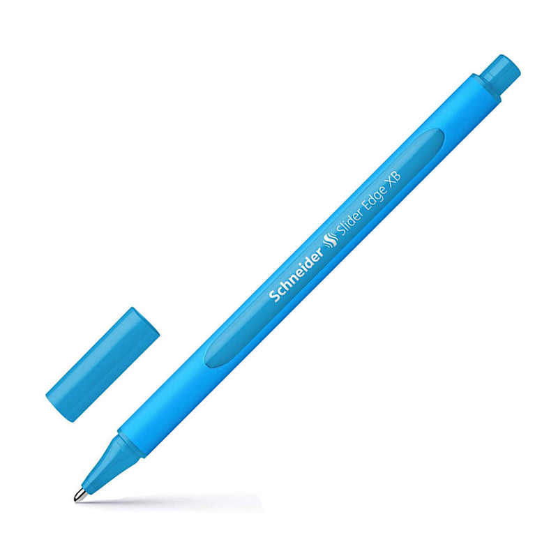 Schneider Slider Edge Triangular-Barrel Viscoglide Ballpoint Pen, Light Blue XB