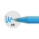 Schneider Slider Edge Triangular-Barrel Viscoglide Ballpoint Pen, Light Blue XB