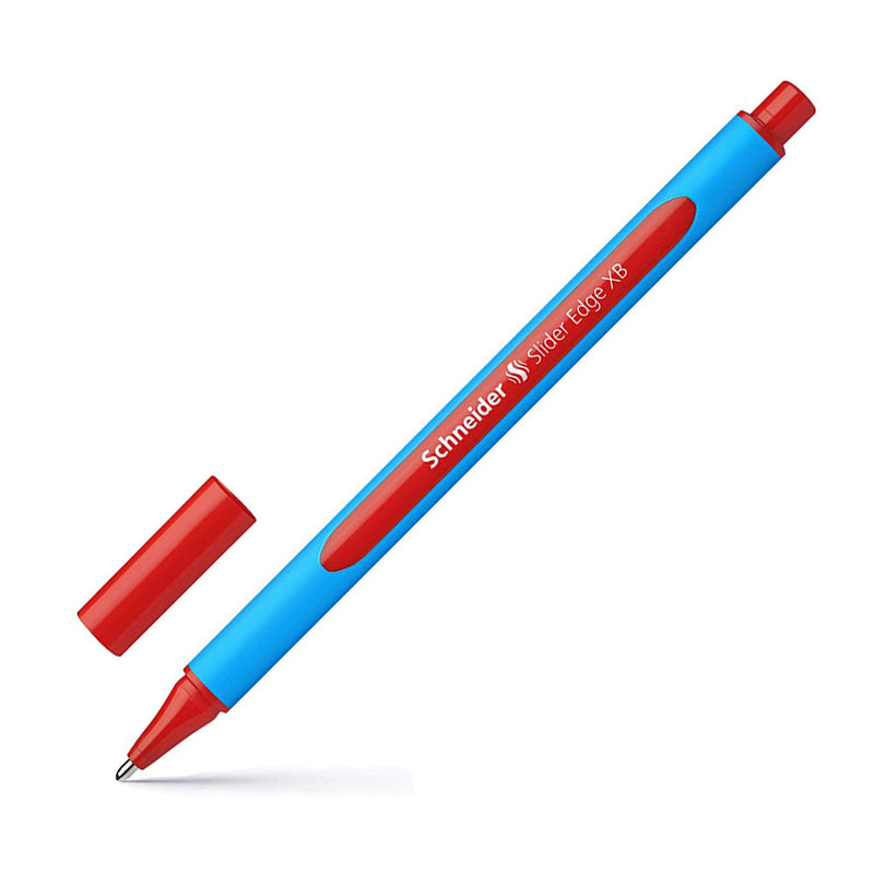 Schneider Slider Edge Triangular-Barrel Viscoglide Ballpoint Pen, Red XB