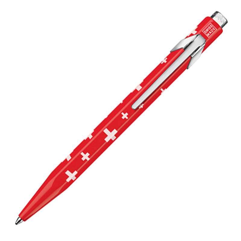 Caran d'Ache Swiss Made Ballpoint Pen, Totally Swiss Collection, "Swiss Flag"
