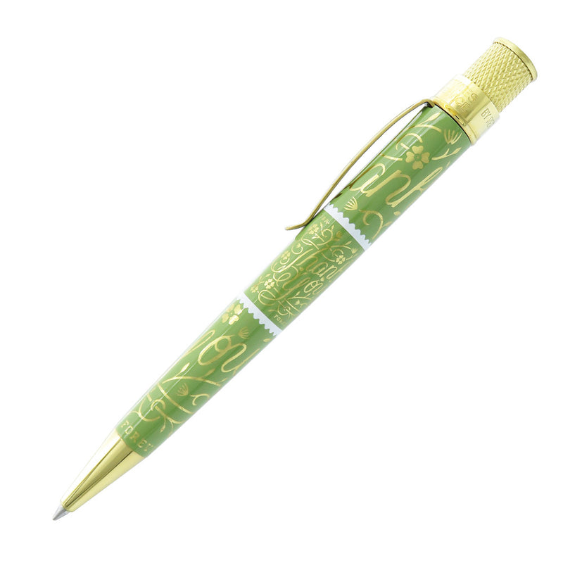 Retro 51 Tornado US Post Office Series Rollerball Pen, Thank You Stamp, Muted Green