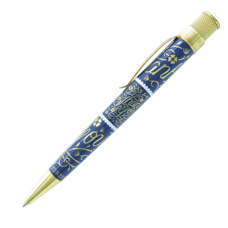 Retro 51 Tornado US Post Office Series Rollerball Pen, Thank You Stamp, Purple