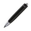 A black clutch pencil with a silver tip and branding on the side, designed for sketching, drawing, and highlighting.