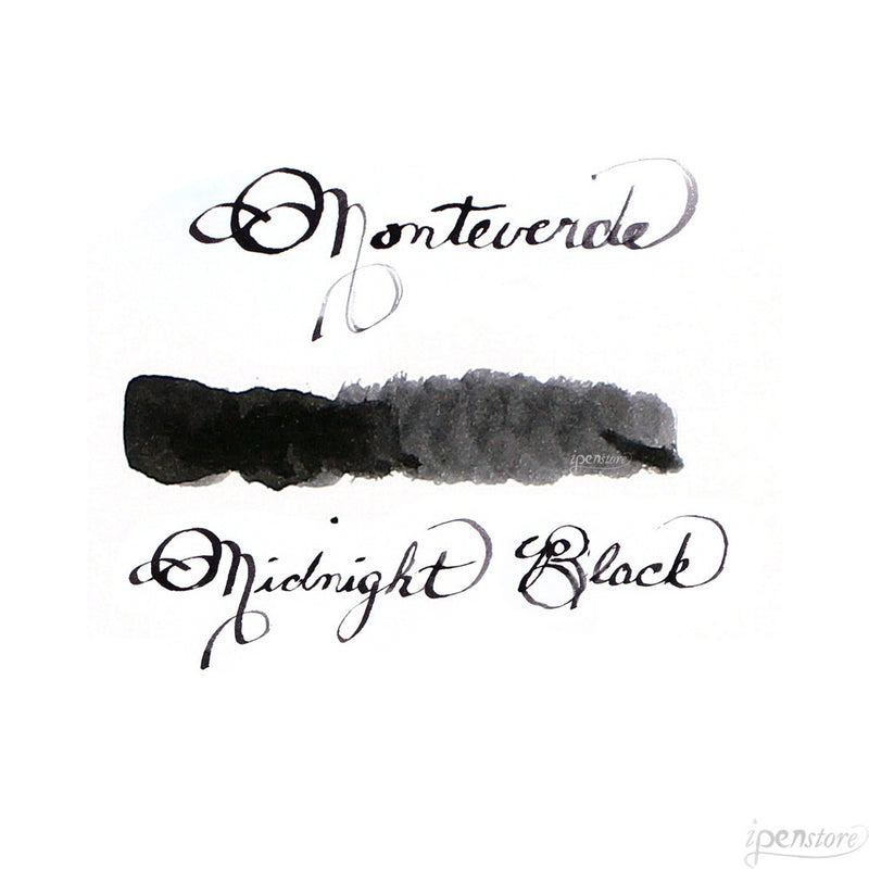 Monteverde 30 ml Bottle Fountain Pen Ink, Midnight Black