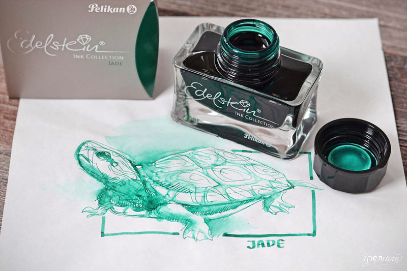 Pelikan Edelstein 50 ml Bottle Fountain Pen Ink, Jade Light Green