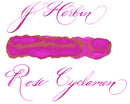 J. Herbin 30 ml Bottle Fountain Pen Ink, Rose Cyclamen