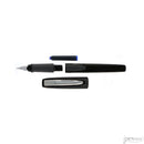 Schneider Ray Fountain Pen, Onyx with Grey Trim