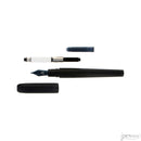 Rosetta Vulcan Fountain Pen, "Stealth" Matte Black, Ruthenium Nib, Broad