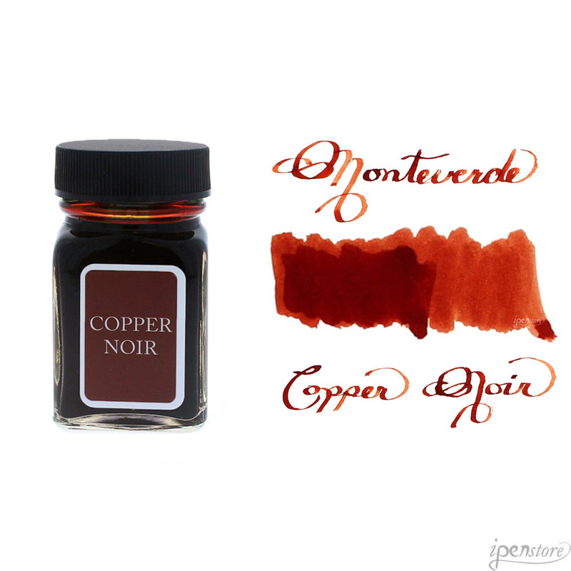 Monteverde 30 ml Bottle Fountain Pen Ink, Copper Noir
