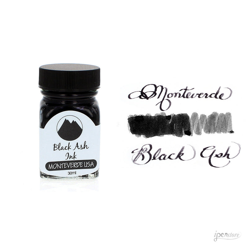 Monteverde USA 30ml Fountain Pen Ink Bottle Black Ash
