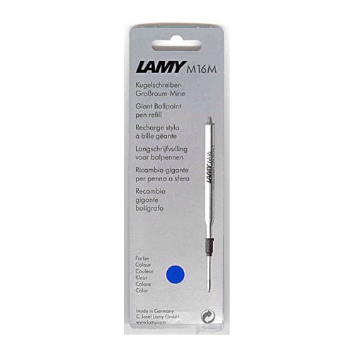 Lamy M16 Ballpoint Pen Refill, Blue Medium