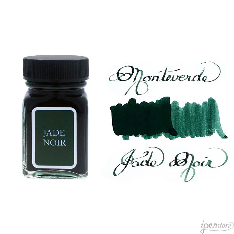 Monteverde 30 ml Bottle Fountain Pen Ink, Jade Noir