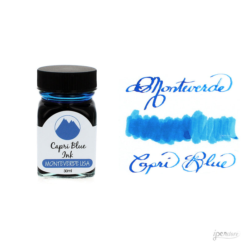 Monteverde 30 ml Bottle Fountain Pen Ink, Capri Blue