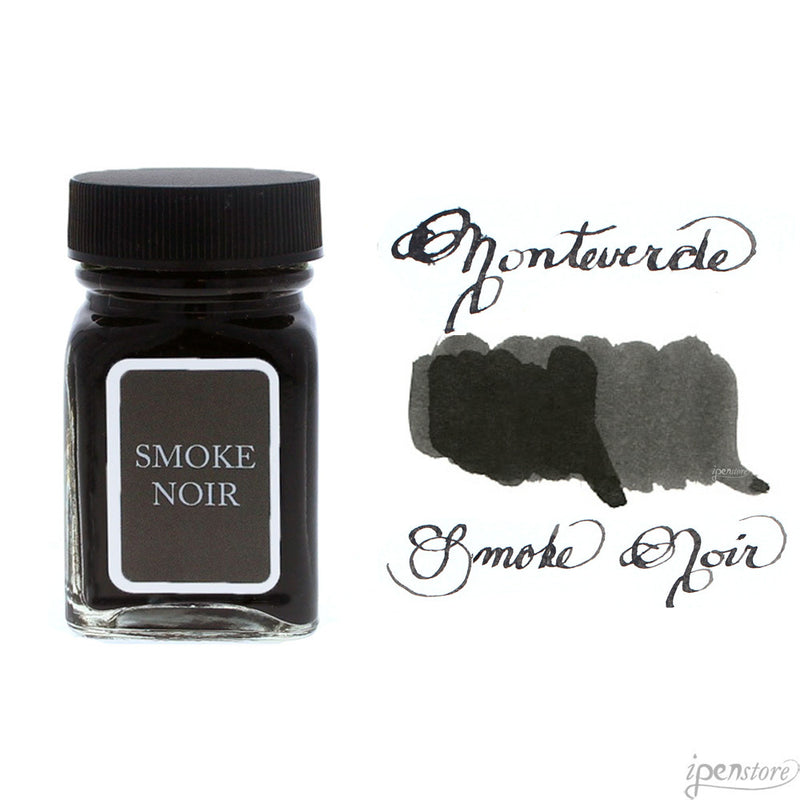 Monteverde 30 ml Bottle Fountain Pen Ink, Smoke Noir