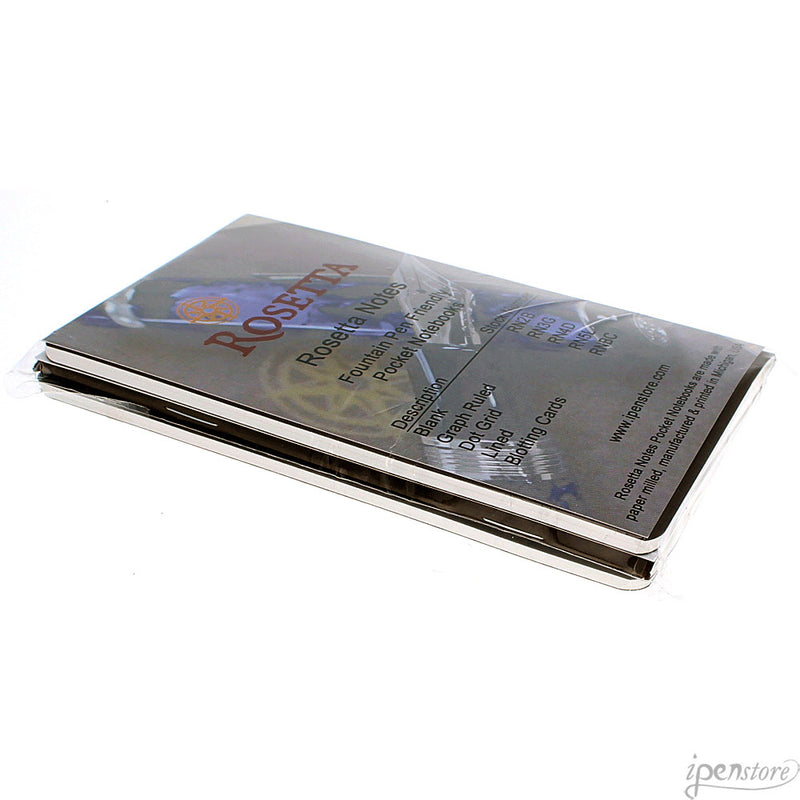 Pk/3 Rosetta Notes Pocket Notebooks, 3-1/2 x 5-1/2, Blank, Chocolate Cover