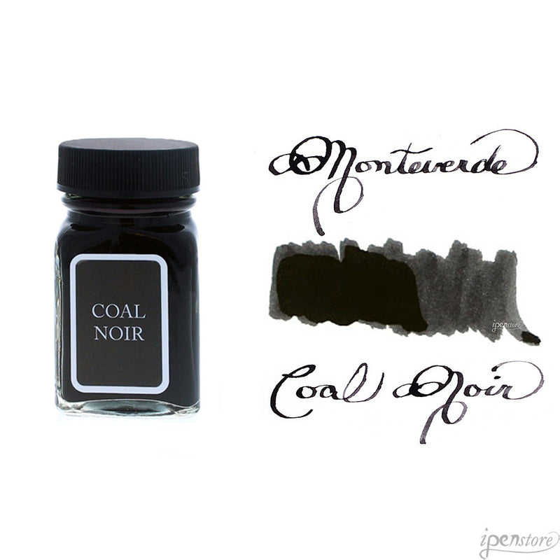 Monteverde 30 ml Bottle Fountain Pen Ink, Coal Noir