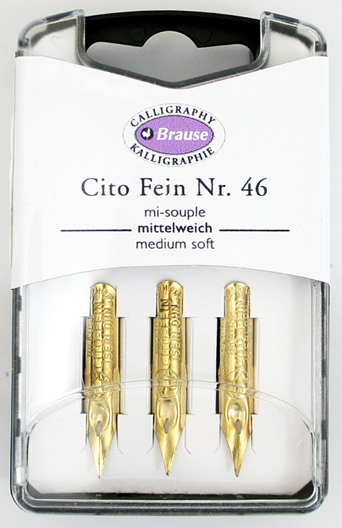  Brause - Ref 318005B - Bandzug 0.5 mm Calligraphy Nibs (Pack of  3) - Chisel Point Nib, Ideal for Latin Calligraphy, Solid Metal  Construction, Ink Reservoir on Top : Everything Else