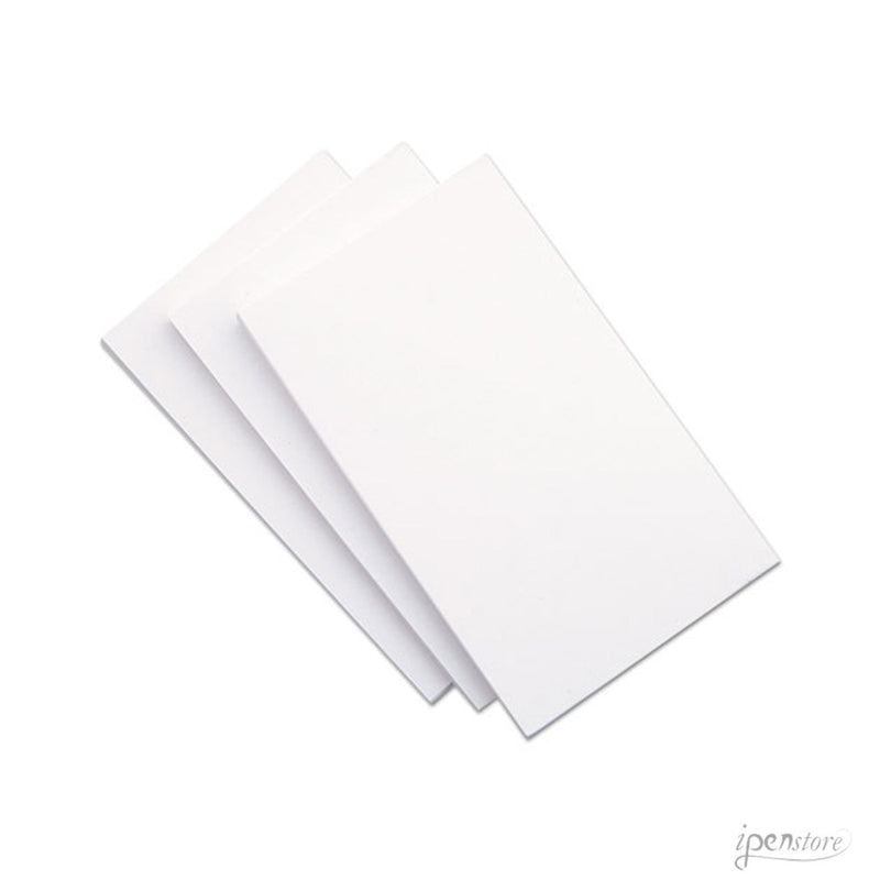 Pk/10 Rosetta Notes Pocket Notebook Blotting Cards, 3-3/8 x 5-1/2, Blank White