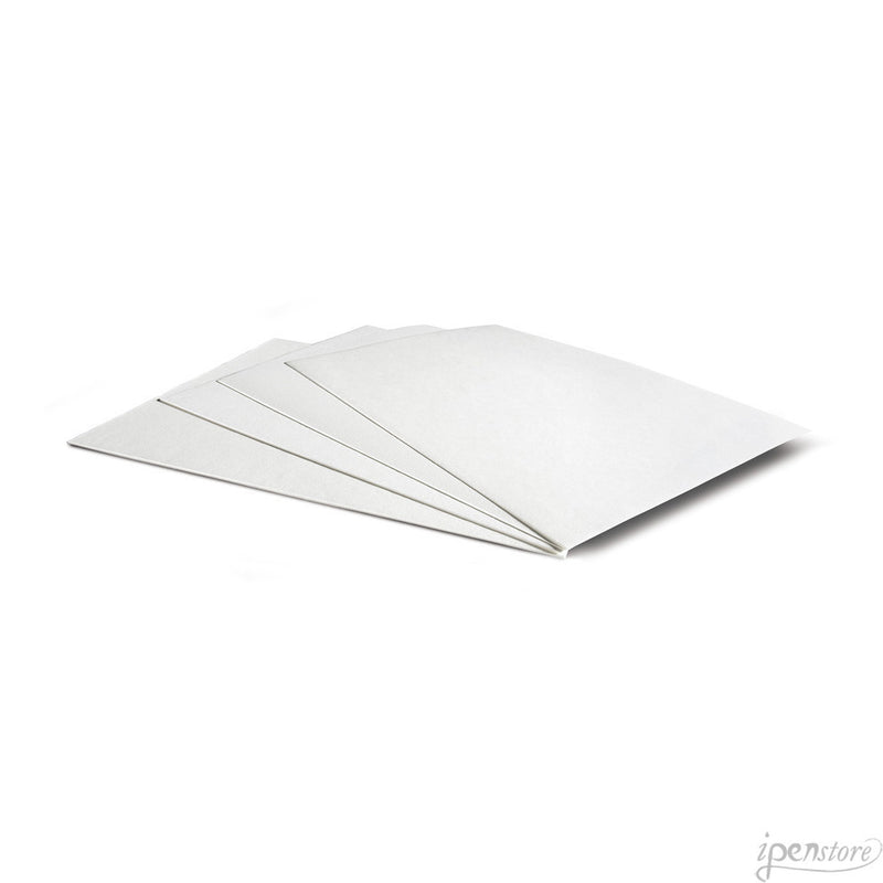 Pk/10 Rosetta Blotter Paper Sheets, 7-3/4 x 4-3/4, 17 pt (270 gsm), Blank White