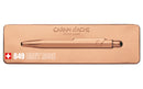 Caran d'Ache Swiss Made 849 Premium Collection Ballpoint Pen, "Brut Rose" (Rose Gold)
