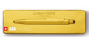 Caran d'Ache Swiss Made 849 Premium Edition Ballpoint Pen, "Goldbar" - iPenStore