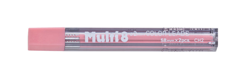Tube/2 CH2-H Pentel Multi 8 Color 2 mm Lead Refill, Peach