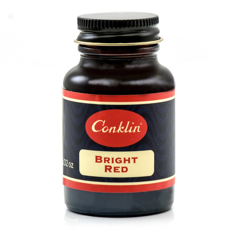 Conklin 60 ml Bottle Fountain Pen Ink, Bright Red
