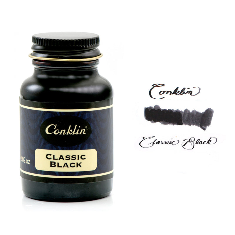 Conklin 60 ml Bottle Fountain Pen Ink, Classic Black