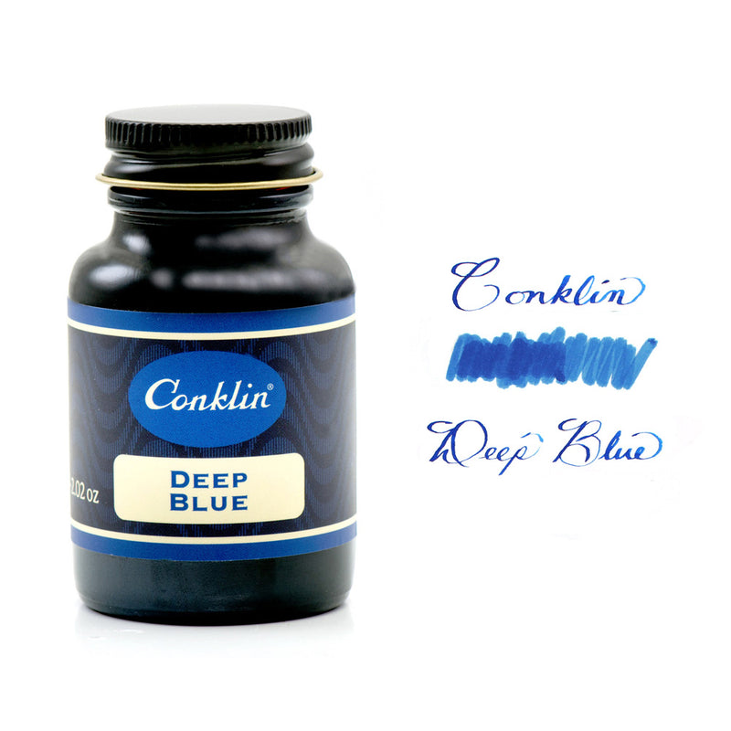 Conklin 60 ml Bottle Fountain Pen Ink, Deep Blue