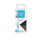 Pk/12 Private Reserve Fountain Pen Ink Cartridges, Daphne Blue