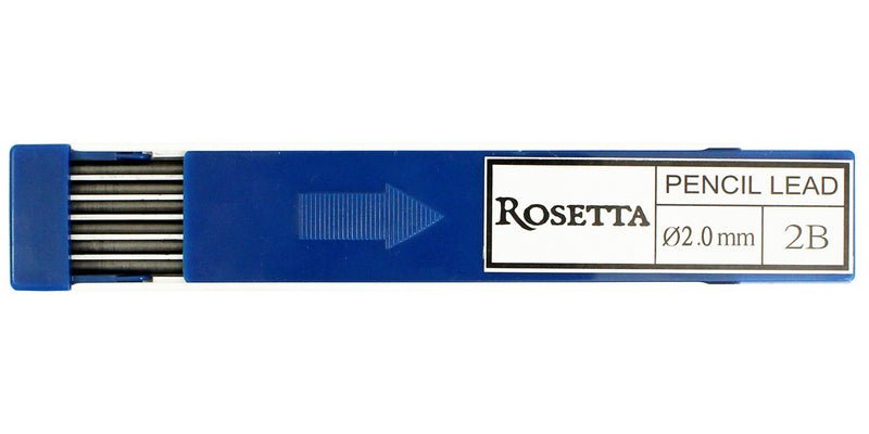 Pk/12 Rosetta Da Vinci Leadholder Graphite Leads, 2 mm, 2B