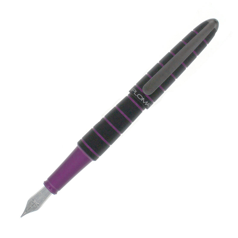 Diplomat Elox Fountain Pen, Black/Purple, Fine Nib