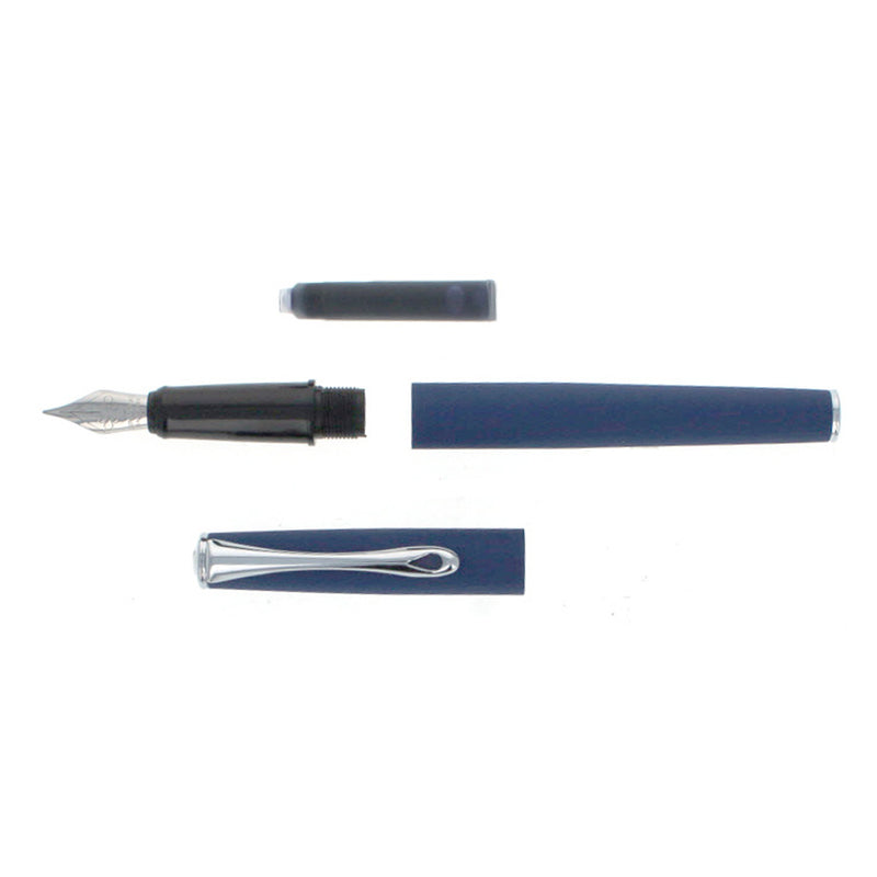 Diplomat Esteem Fountain Pen, Lapis (Matte) Blue, Fine Nib