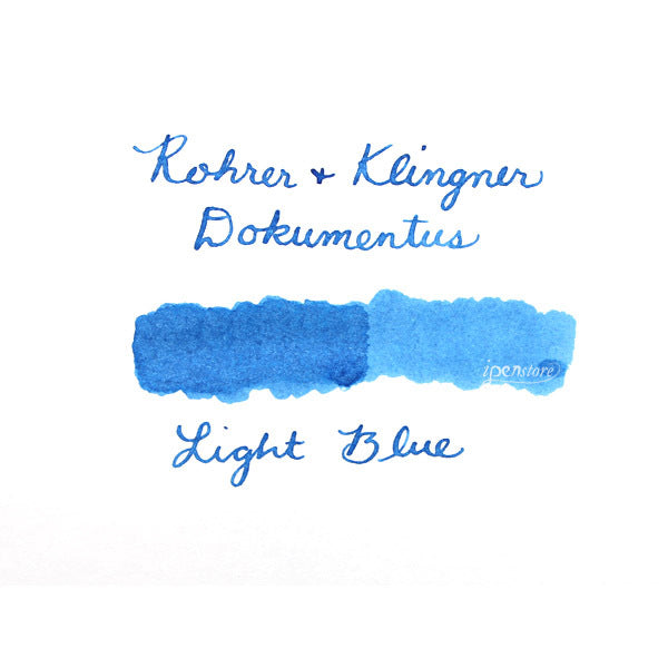 Rohrer & Klingner Dokumentus Waterproof Fountain Pen Ink, 50 ml, Light Blue