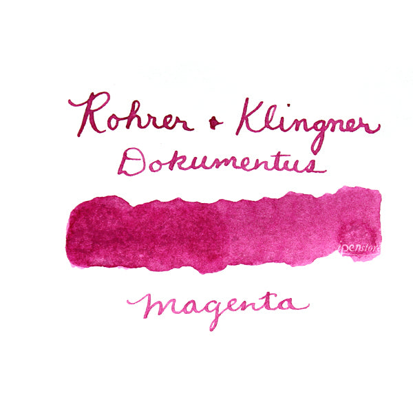 Rohrer & Klingner Dokumentus Waterproof Fountain Pen Ink, 50 ml, Magenta