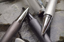 Rosetta Vulcan Rollerball Pen, Monochromatic Matte Silver