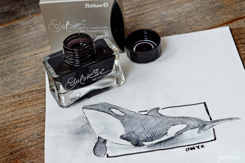 Pelikan Edelstein 50 ml Bottle Fountain Pen Ink, Onyx Black