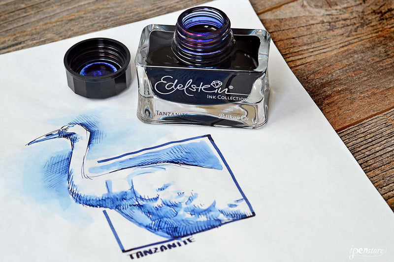 Pelikan Edelstein 50 ml Bottle Fountain Pen Ink, Tanzanite (Blue-Black)