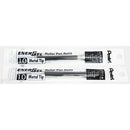 2 Pk Pentel LR10-A EnerGel Refills, 1.0 mm Bold, Black