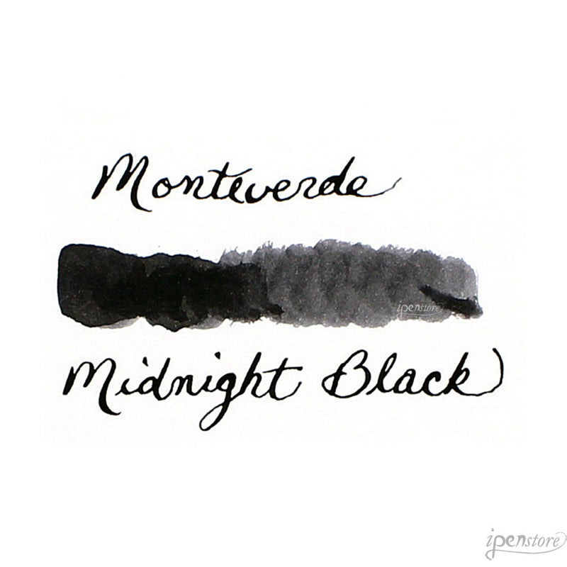 Pk/12 Monteverde Standard International Ink Cartridges, Midnight Black