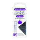 Pk/12 Monteverde Standard International Ink Cartridges, Amethyst