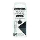 Pk/12 Monteverde Standard International Ink Cartridges, Black Ash