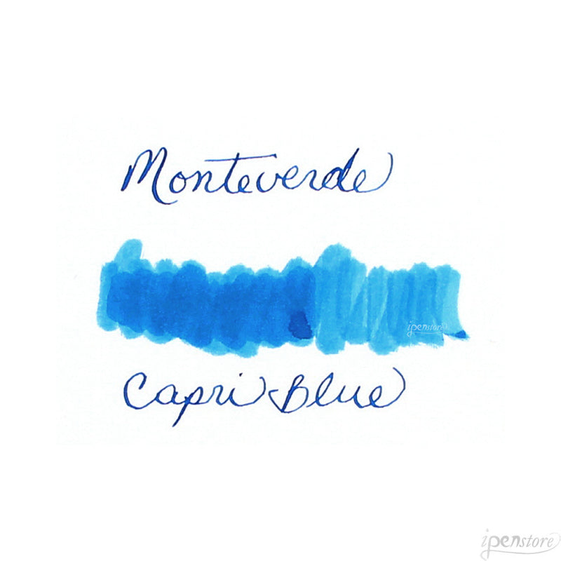 Pk/12 Monteverde Standard International Ink Cartridges, Capri Blue