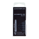 Pk/12 Monteverde Standard International Ink Cartridges, Documental Black