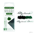 Pk/12 Monteverde Standard International Ink Cartridges, Monteverde Green