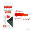 Pk/12 Monteverde Standard International Ink Cartridges, Mandarin Orange