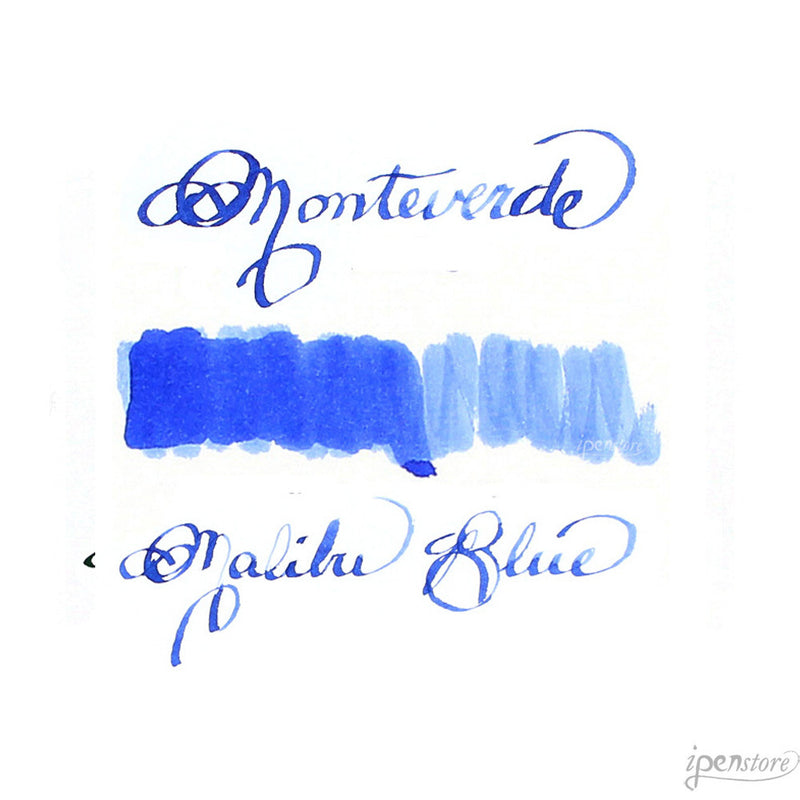 Pk/12 Monteverde Standard International Ink Cartridges, Malibu Blue
