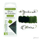 Pk/12 Monteverde Standard International Ink Cartridges, Olivine