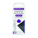 Pk/12 Monteverde Standard International Ink Cartridges, Purple Reign